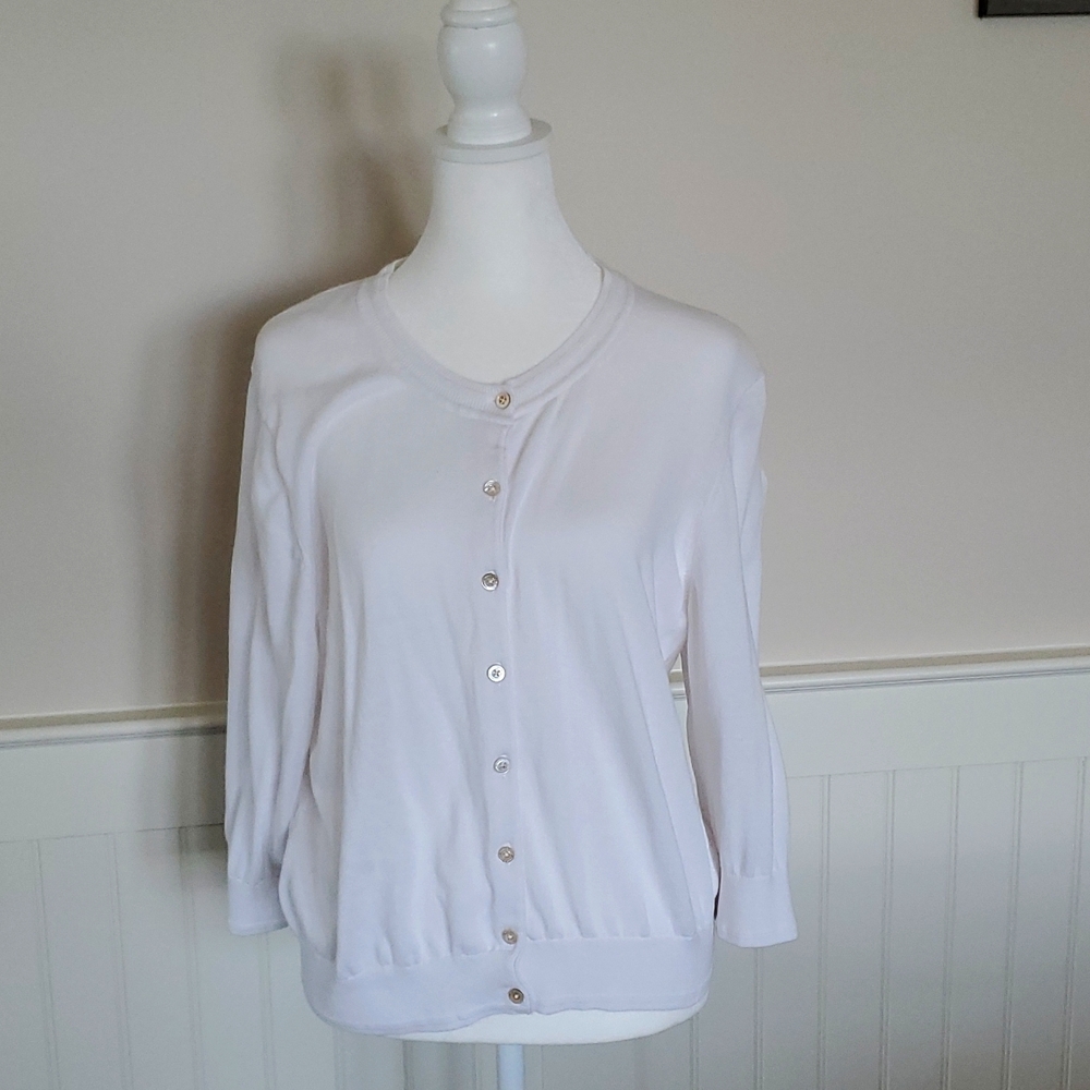 NWOT Tommy Bahama!! Pima cotton cardigan sweater. Beautiful details.